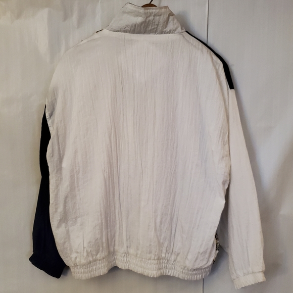 L Vintage 90's Navy Windbreaker Bomber Jacket - Picture 5 of 5